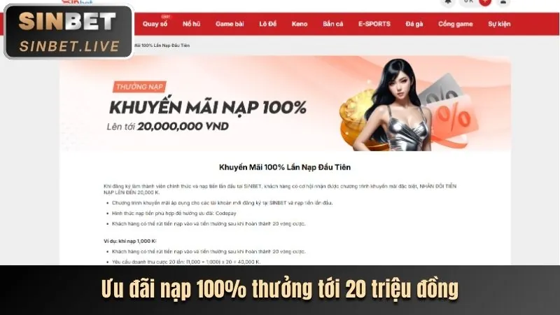 Ưu đãi nạp tiền lần đầu bi88 uy tín